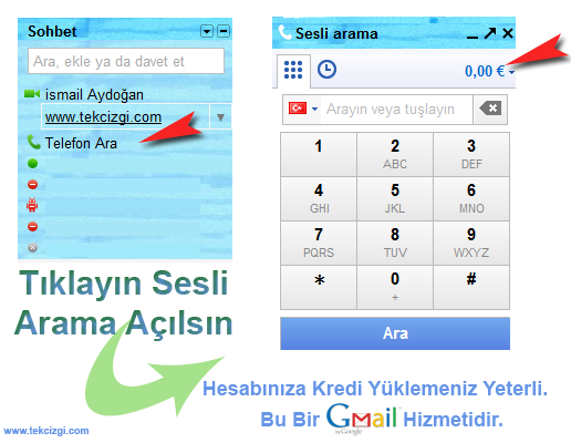 Gmail ile ara